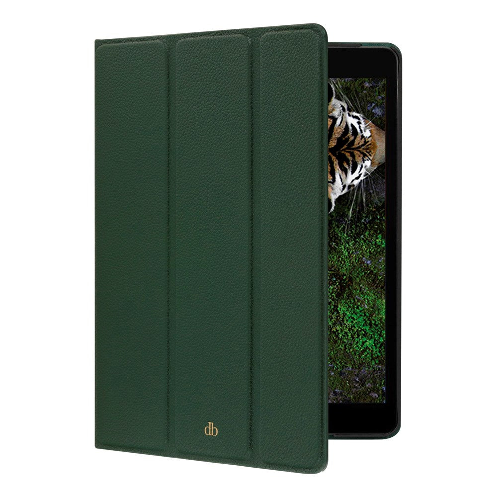 dbramante1928 - iPad 10.2" (2021 / 2020 / 2019) Milan Ægte Læder Flip Cover - Evergreen