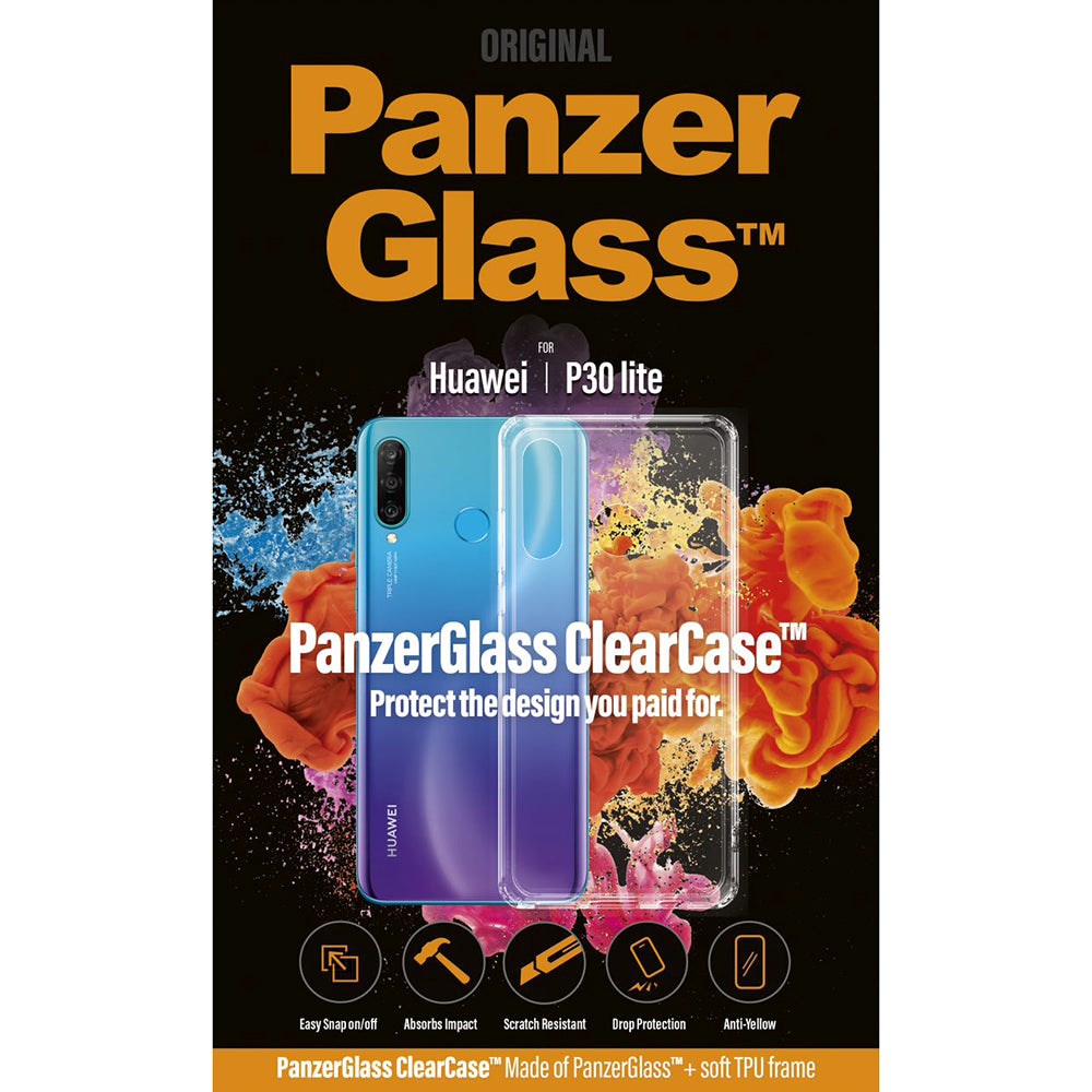 PanzerGlass ClearCase Huawei P30 Lite Cover m. Glasbagside - Gennemsigtig