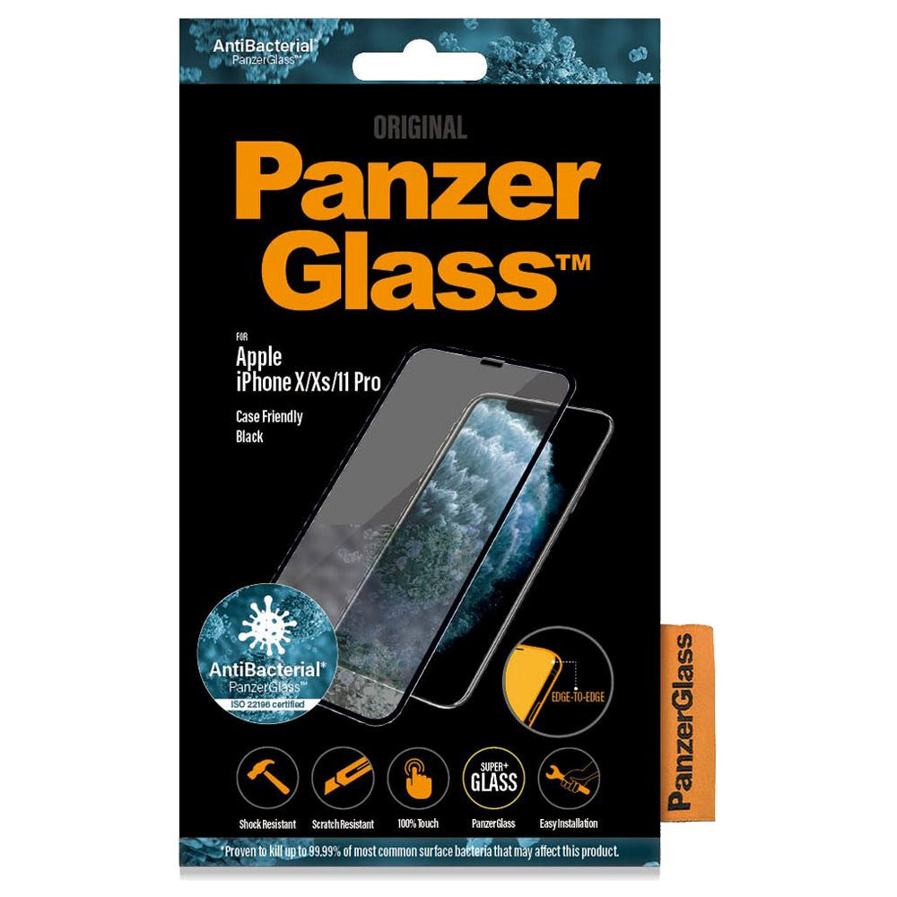 iPhone 11 Pro / Xs / X PanzerGlass Edge-To-Edge - Svart