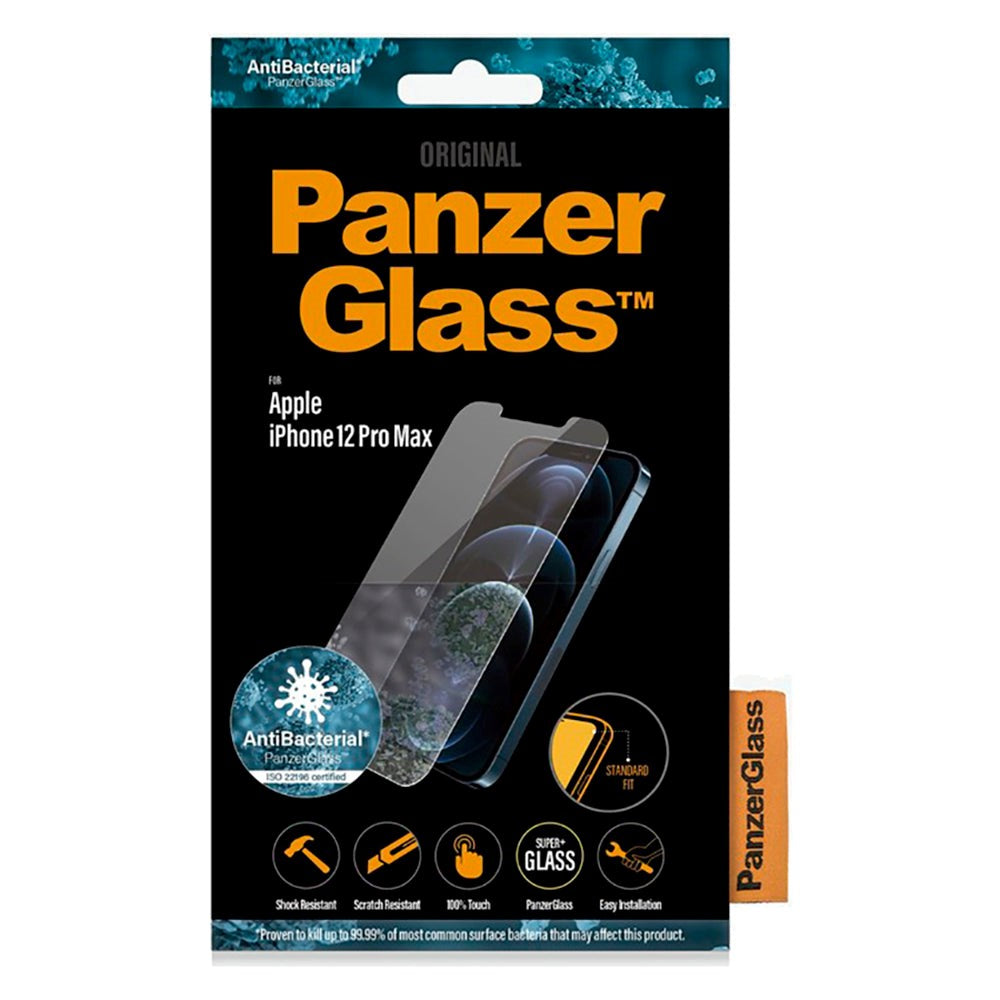 iPhone 12 Pro Max PanzerGlass Standard Fit AntiBacterial - Skjermbeskytter - Gjennomsiktig