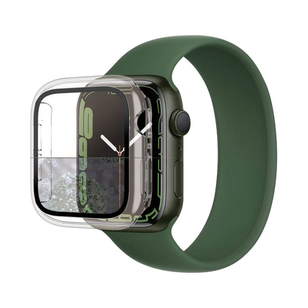 PanzerGlass Apple Watch 9/8/7 (41 mm) beskyttelsesdeksel for hele kroppen m. Innebygd skjermbeskytter - Gjennomsiktig