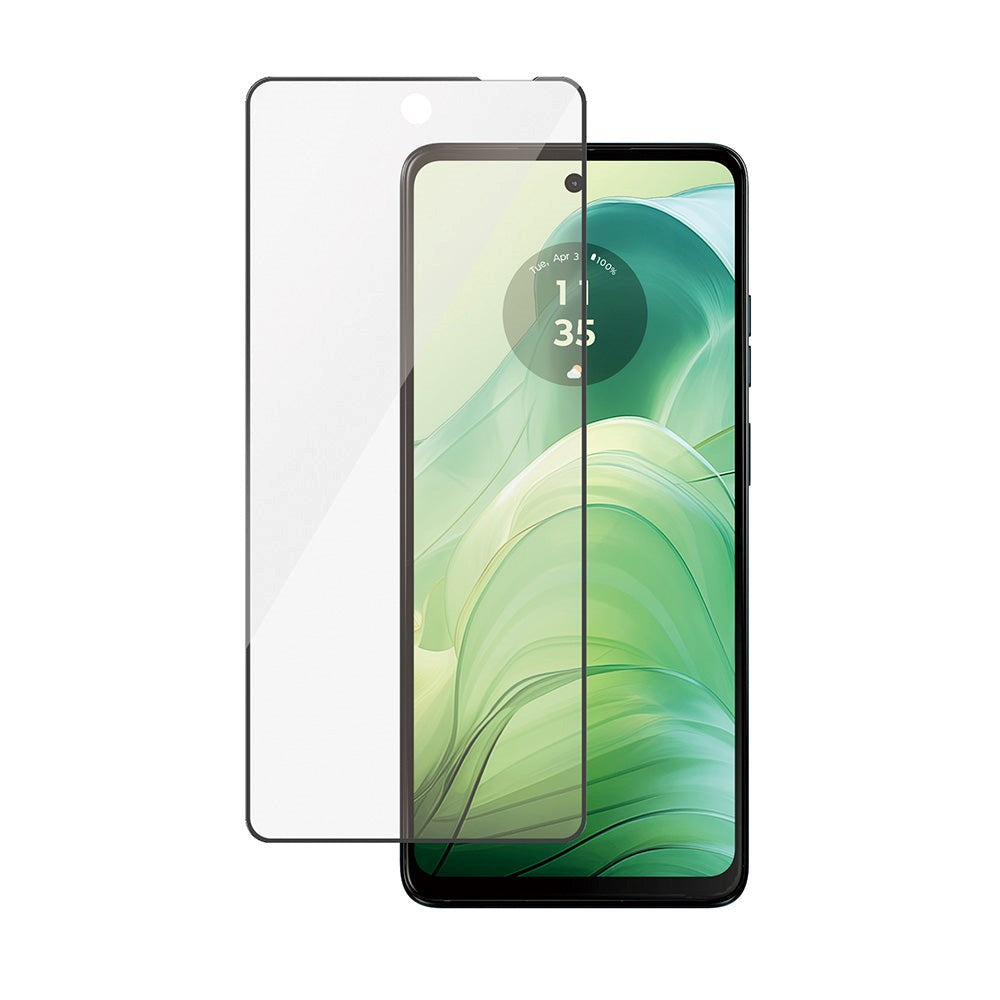 Motorola Moto G04 / G24 / G24 Power PanzerGlass Ultra Wide Fit skjermbeskytter - platinastyrke - svart kant