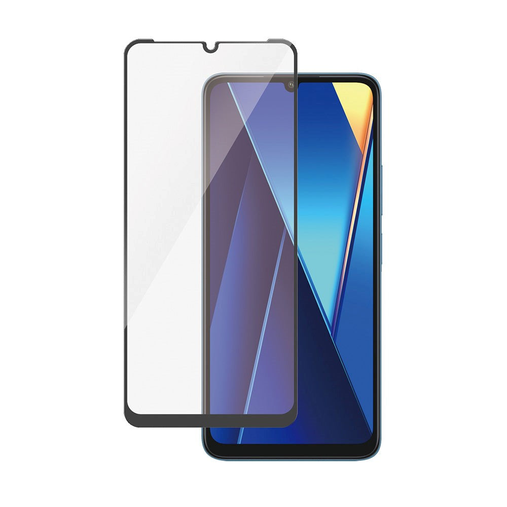 Xiaomi Poco C65 / Redmi 13C PanzerGlass Ultra Wide Fit skjermbeskytter - platinastyrke - svart kant