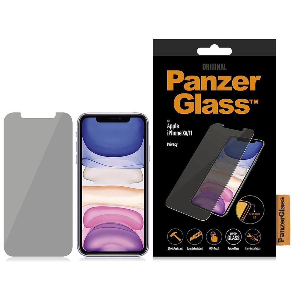 iPhone 11 / XR PanzerGlass Standard Fit skjermbeskytter - Personvern