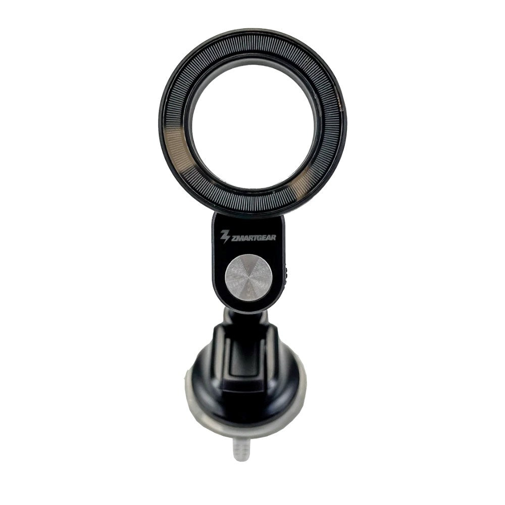 Zmartgear Mobilholder til Bil med Sugekop - Instrumentbræt / Forrude - MagSafe Kompatibel - Sort