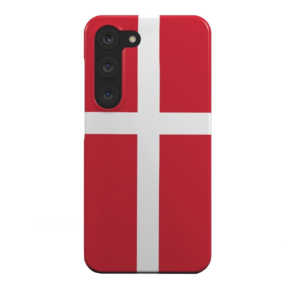 EIDERWOOD Samsung Galaxy S22 Hardplast Bakdeksel - Danmarks flagg