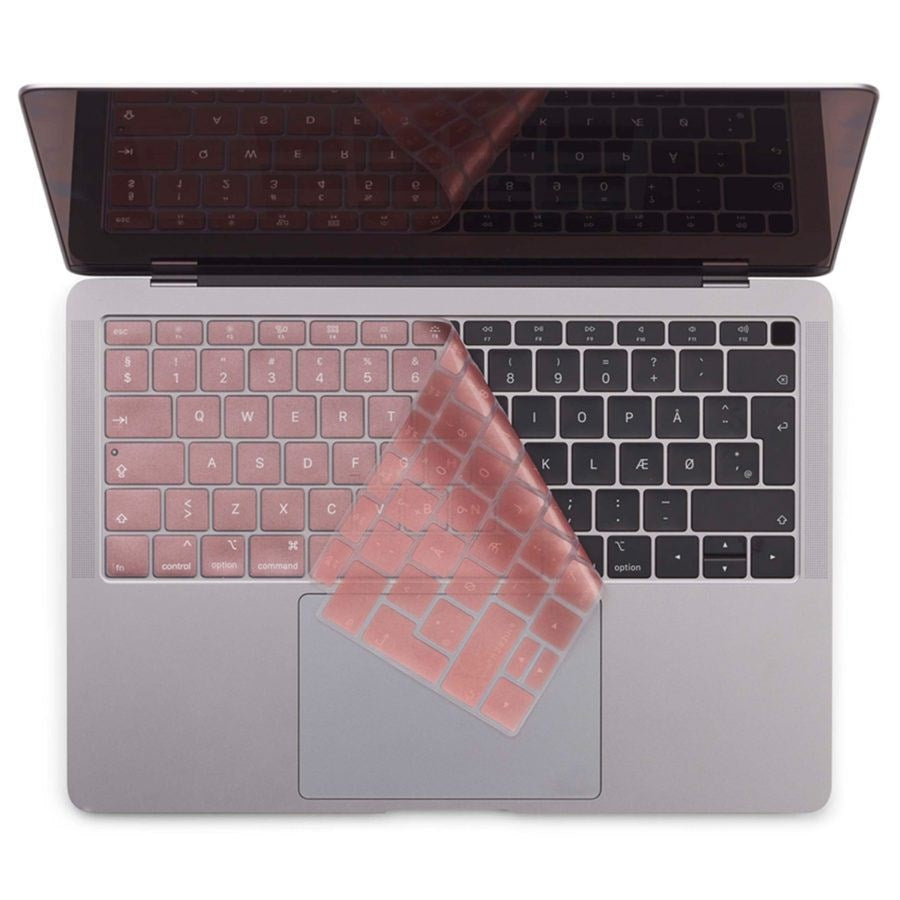Philbert MacBook Air (A1932) tastaturdeksel m. Dansk tastatur - Rosa