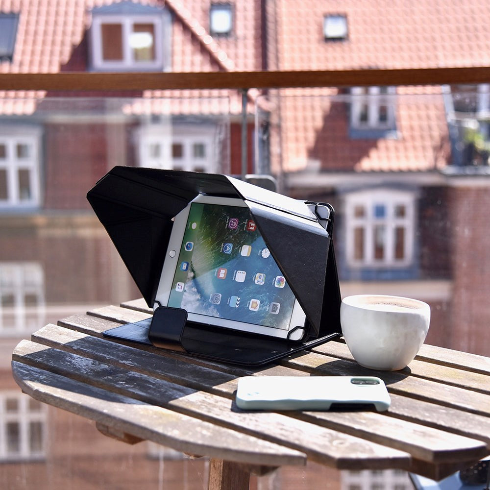 Universal Philbert Cover m. Solafskærmning & Integreret Privacy Til 9.7-11'' Tablets - Sort