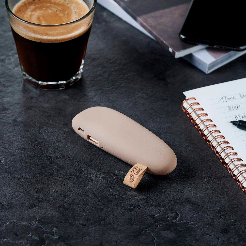GreyLime 5W Power Stone 2600 mAh - PowerBank USB-A - Beige