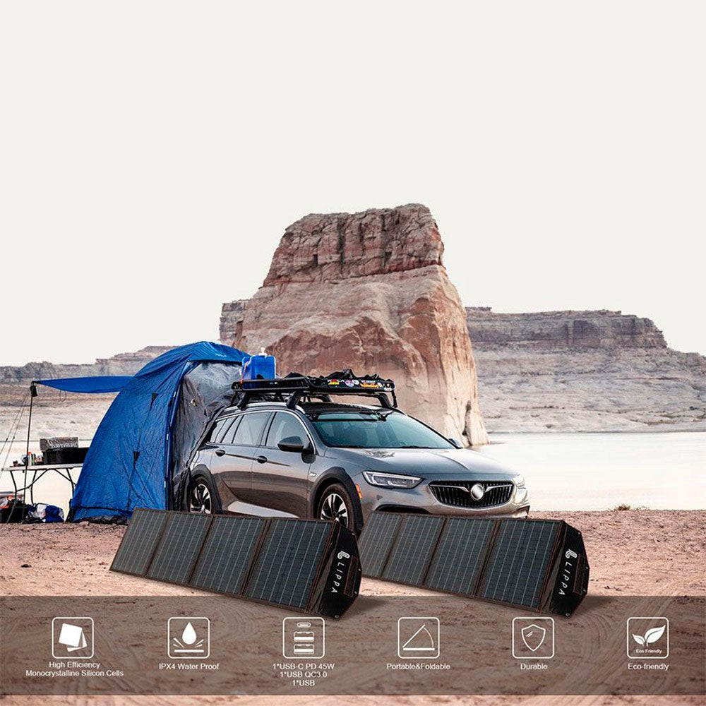 Lippa Solcellepanel 100W - Sort