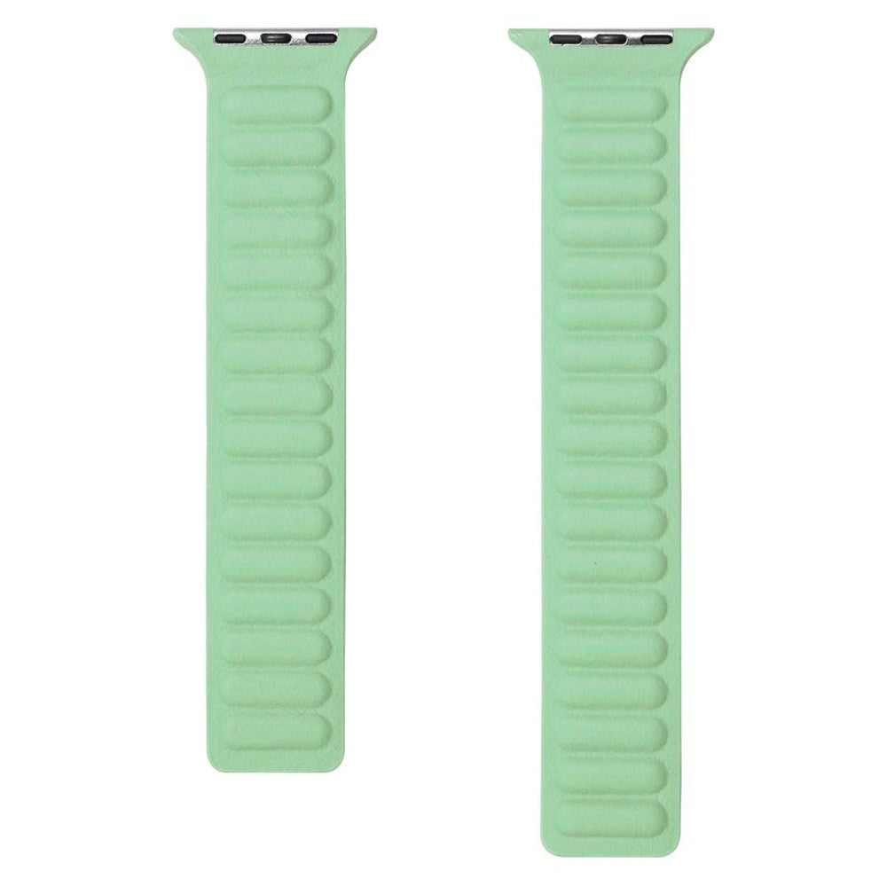 Lippa Apple Watch (38/40/SE/41/42 mm) magnetisk lærreim - turkis