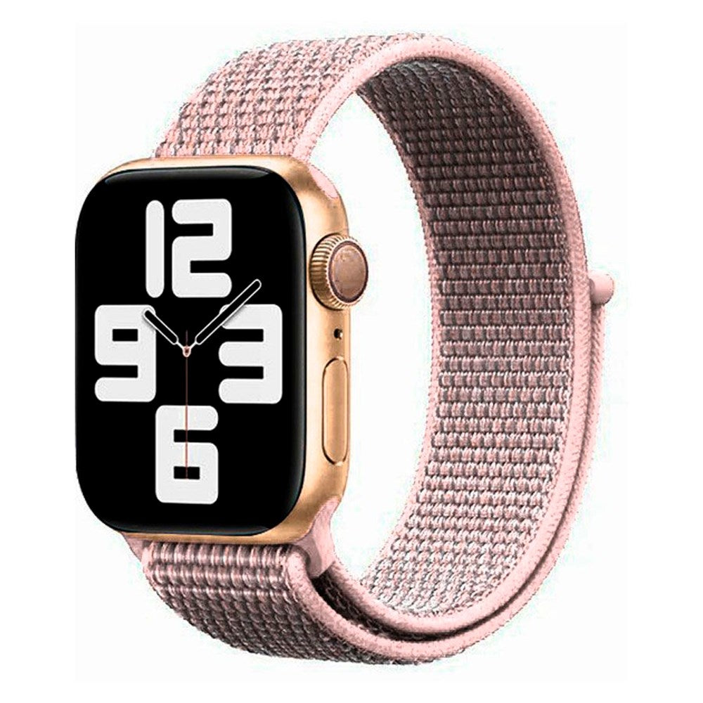 Apple Watch (38/40/SE/41/42 mm) Lippa Nylonstropp - Rose gull
