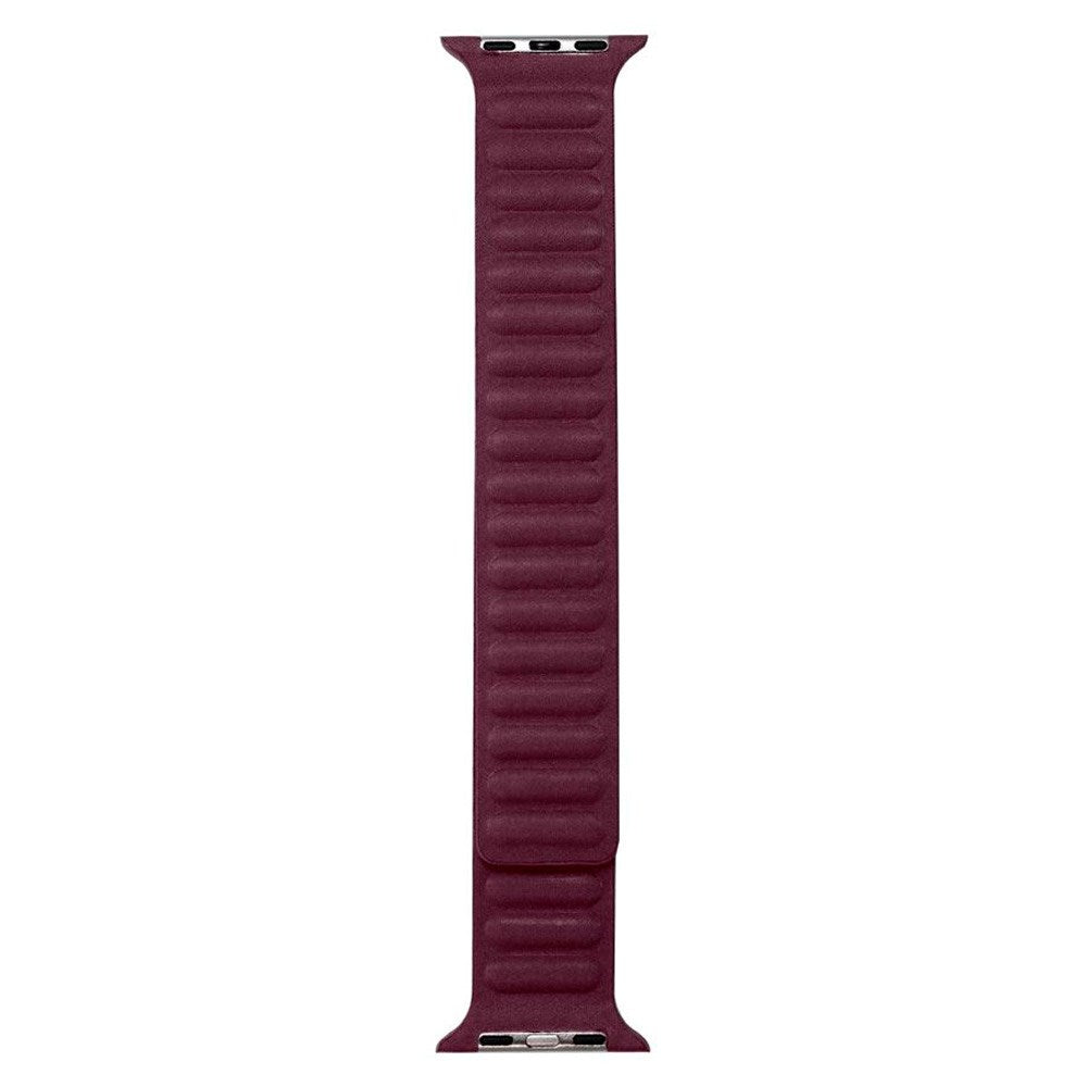Apple Watch (38/40/SE/41/42 mm) Magnetisk Lippa finvevd stropp - Burgundy