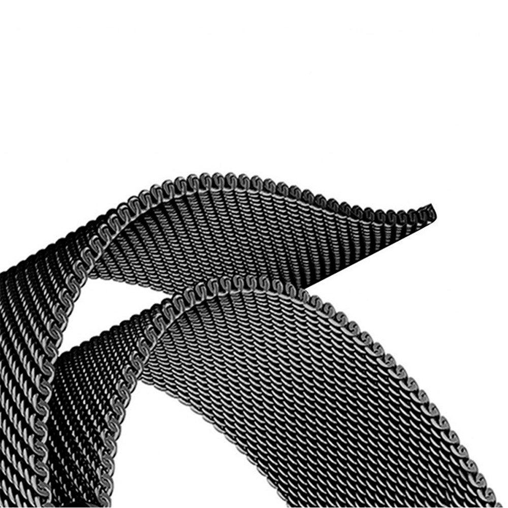 Lippa Apple Watch (38/40/SE/41/42 mm) magnetisk stropp i rustfritt stål - svart