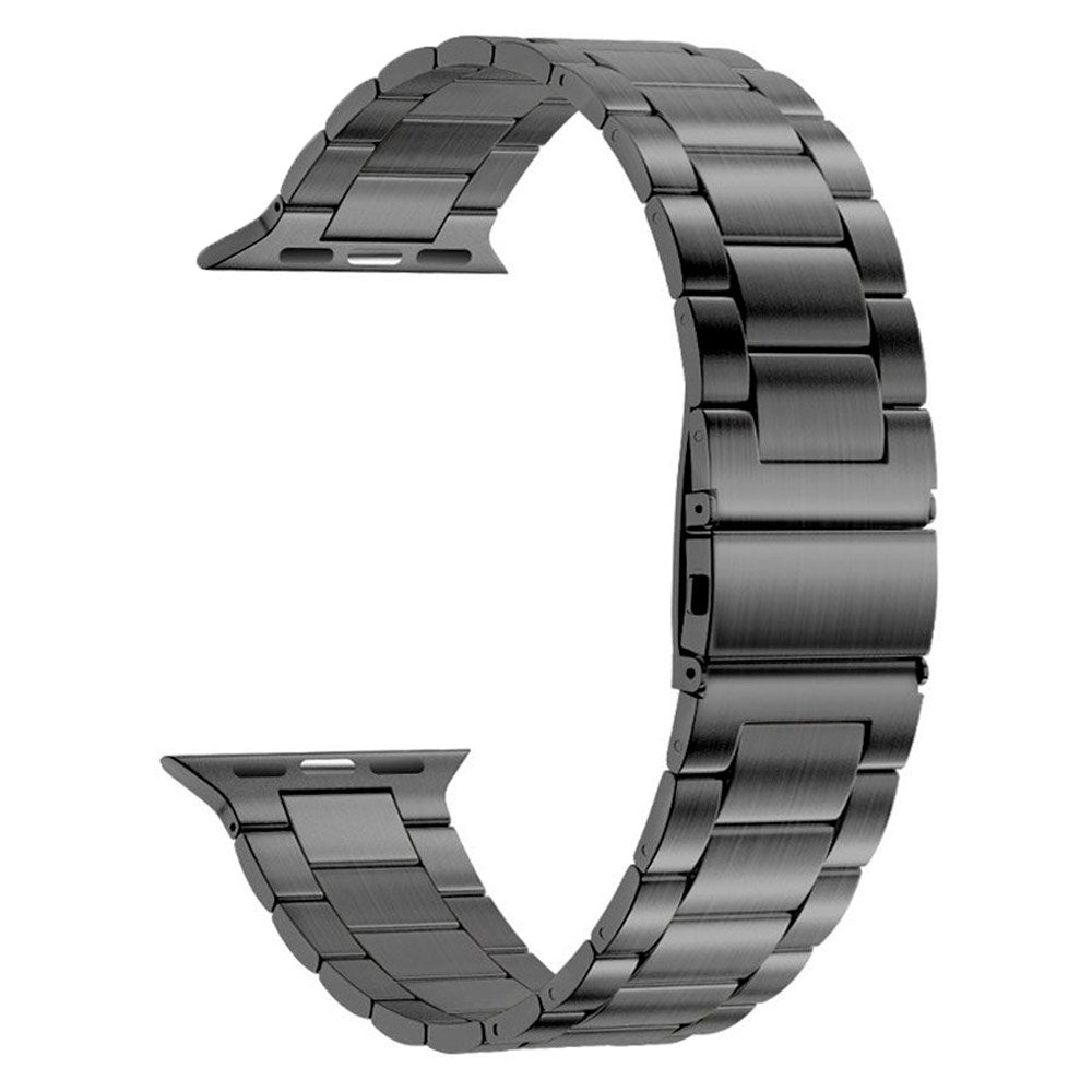 Lippa Apple Watch (42/44/SE/45/46/49 mm) stropp i rustfritt stål - svart