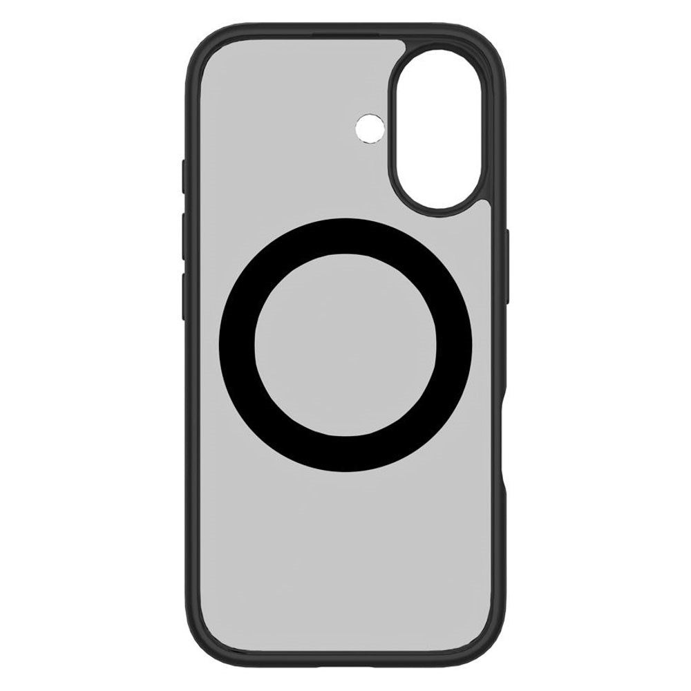 iPhone 16 Lippa Hybrid Plastik Mobil Cover m. Roterbar Kickstand - MagSafe Kompatibel - Mat / Sort