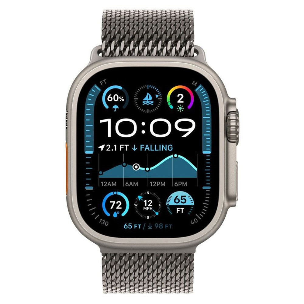 Apple Watch (38/40/SE/41/42mm) Lippa Titanium Rem - inkl. Lås - Sølv