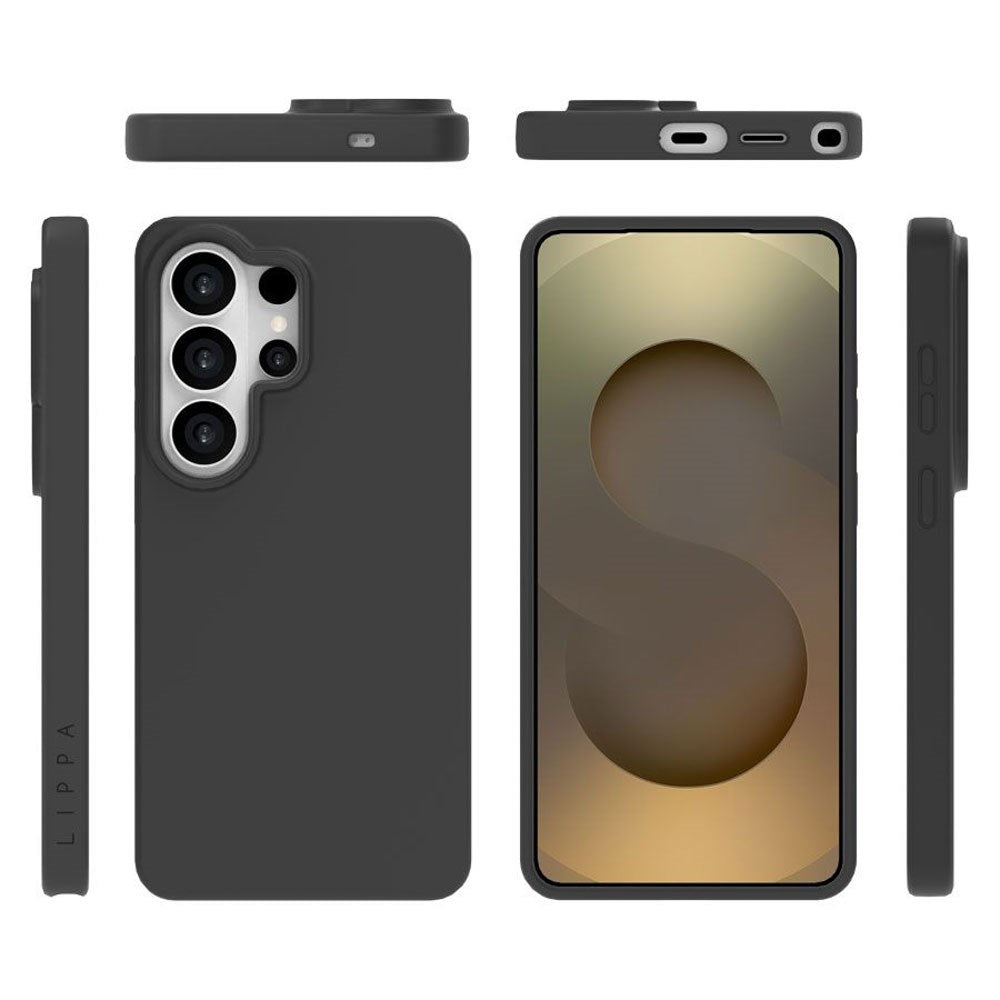 Samsung Galaxy S26 Ultra Lippa Silikone Bagside Cover - Sort