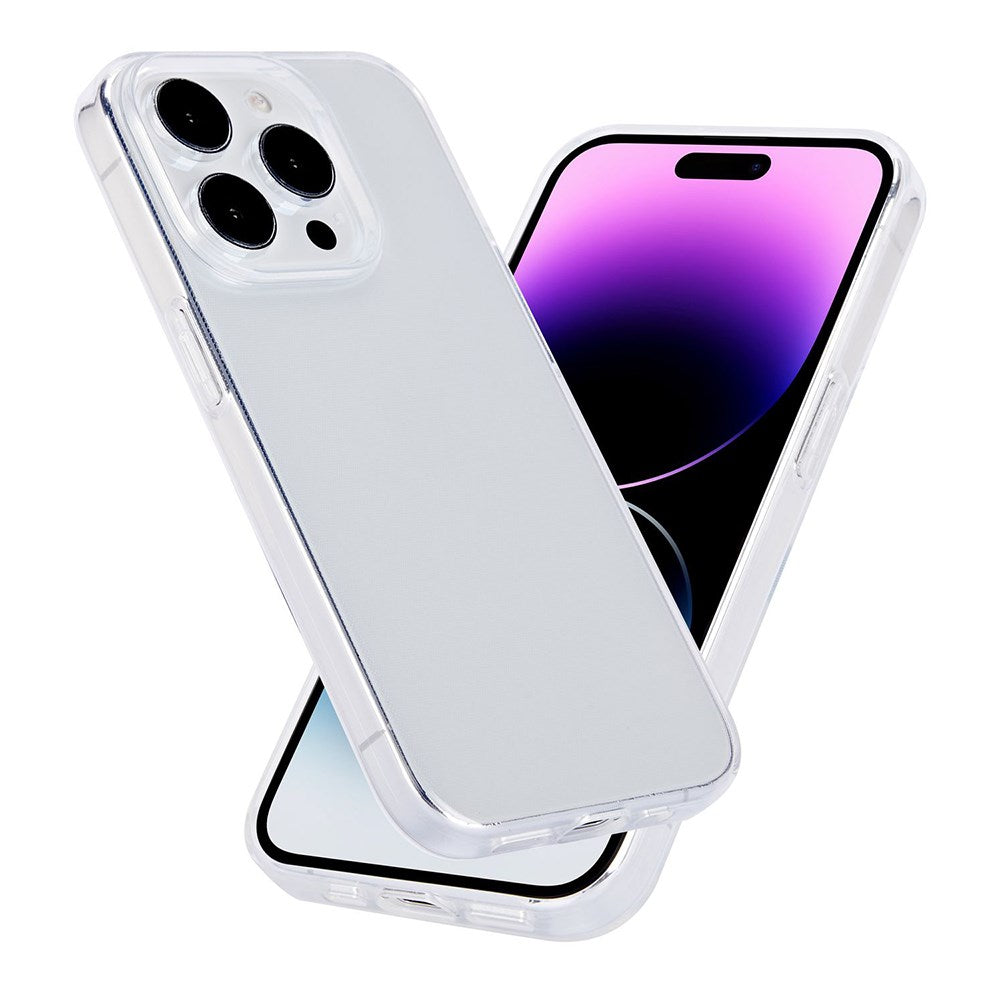 eSTUFF iPhone 15 Pro Max INFINITE VIENNA Fleksibelt plastdeksel - 100 % resirkulert plast - Gjennomsiktig