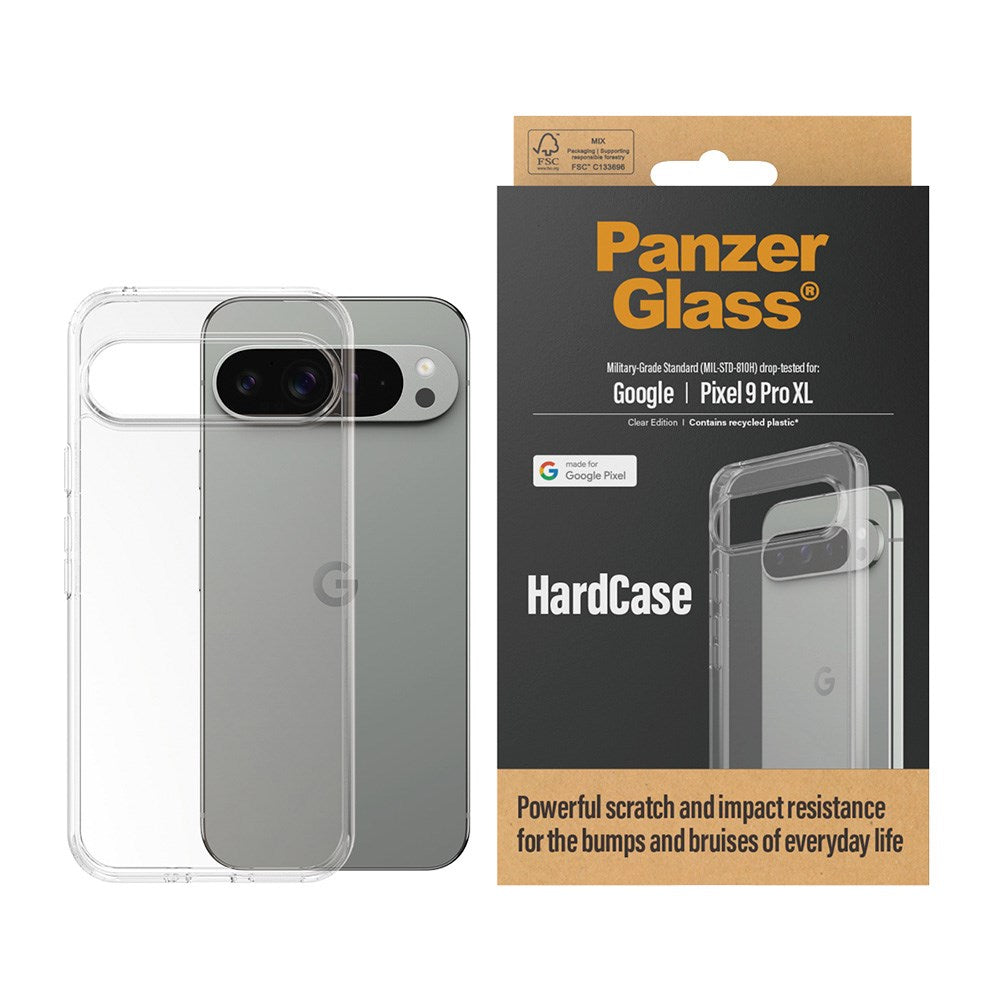 Google Pixel 9 Pro XL Bakdeksel PanzerGlass HardCase - Gjennomsiktig