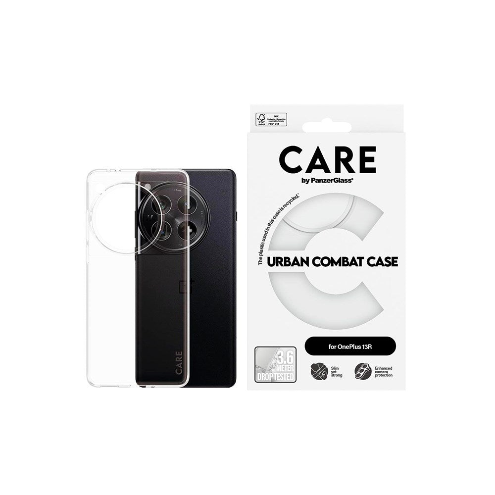 OnePlus 13R - CARE by PanzerGlass FASHION X-Ray Soft Basic Cover - Gjennomsiktig