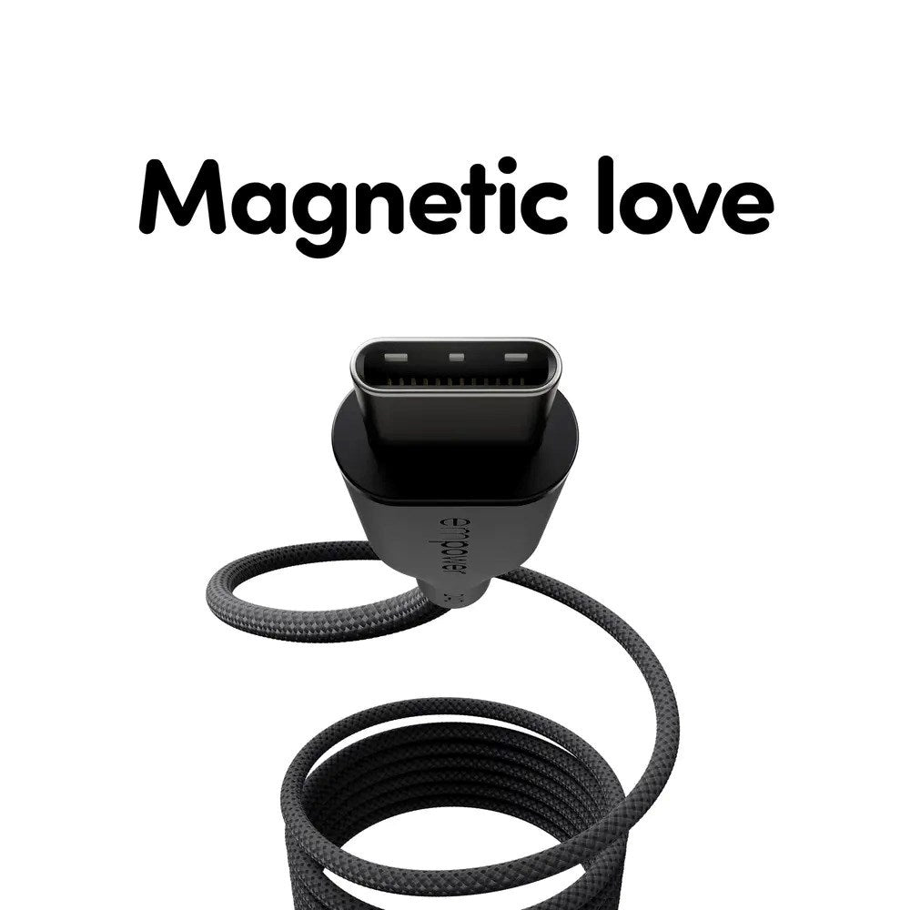 empower by PanzerGlass Magnetic 1.5m / 240W USB-C til USB-C Kabel - Space Black