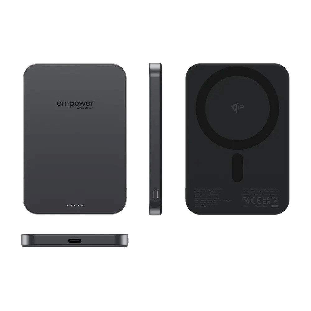 empower by PanzerGlass 5000 mAh empower Bank - Qi2 / MagSafe Kompatibel - Space Black