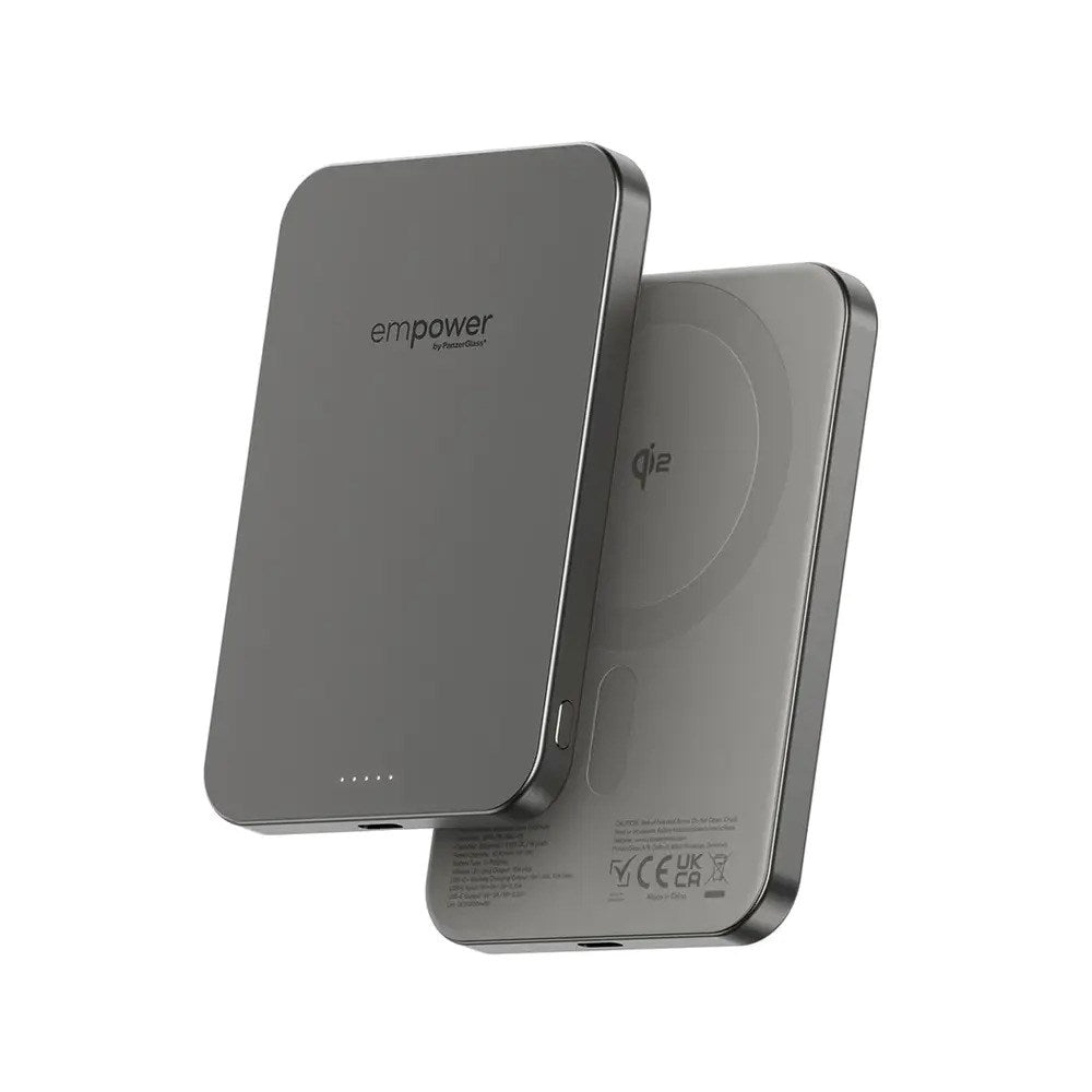 empower by PanzerGlass 5000 mAh empower Bank - Qi2 / MagSafe Kompatibel - Titanium