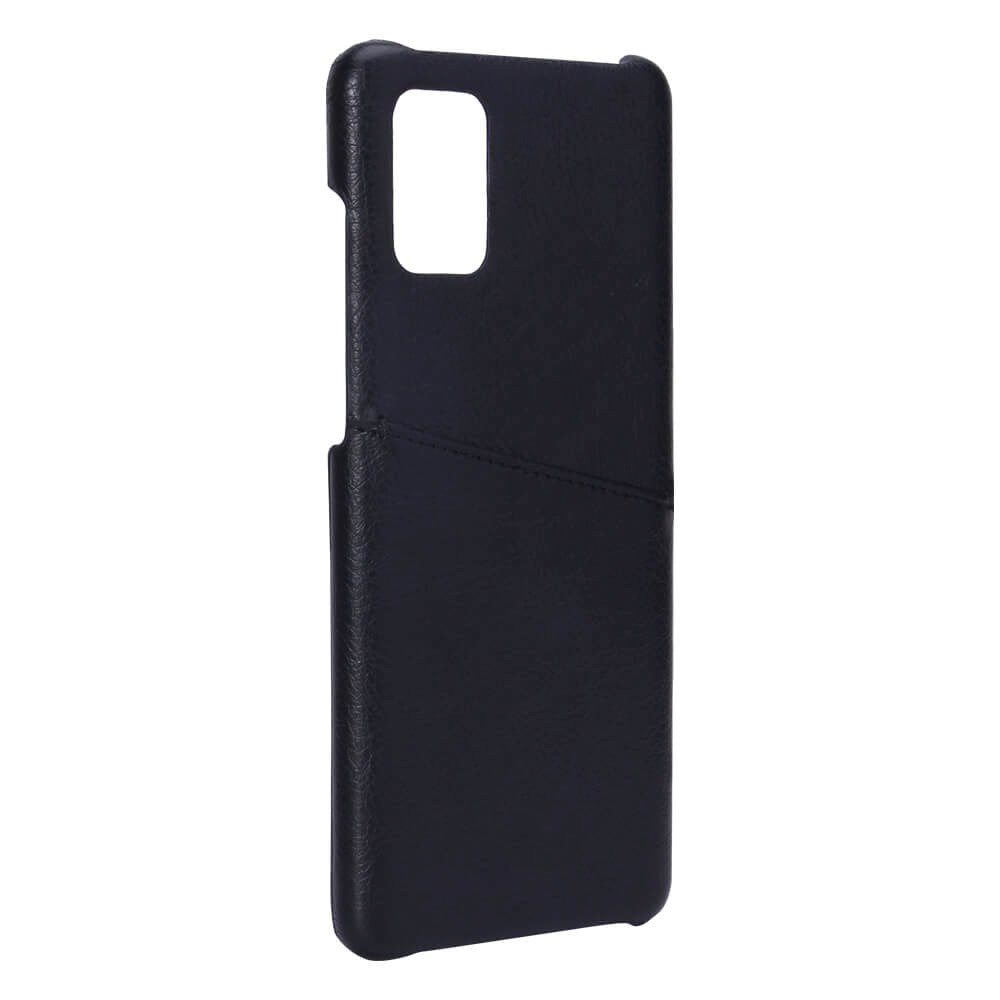 Samsung Galaxy A71 Onsala Kunstlæder Cover m. Lomme til Kort - Sort