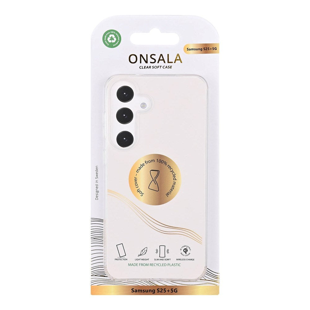 Samsung Galaxy S25+ (Plus) Onsala 100% Genanvendt Plastik Bagside Cover - Gennemsigtig