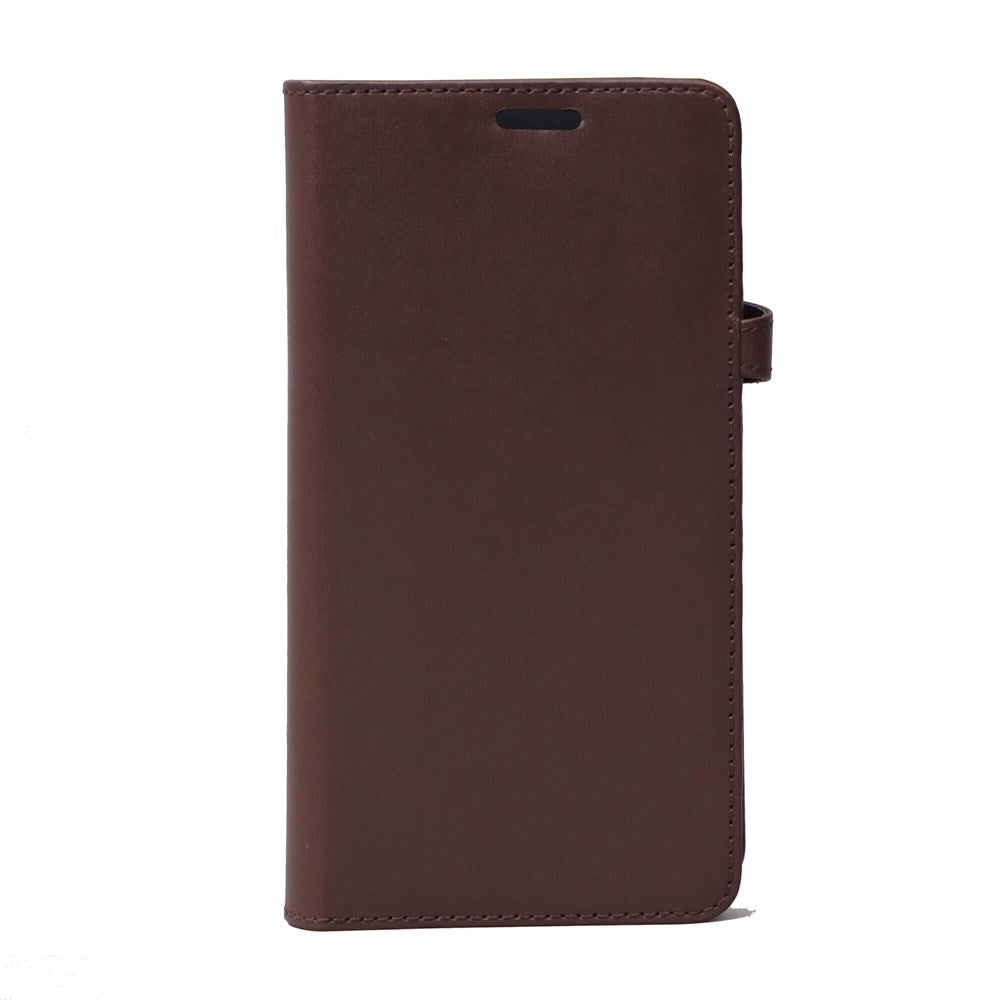 Buffalo - Samsung Galaxy S10+ (Plus) - 2-i-1 Ægte Læder Flip Cover - Brun