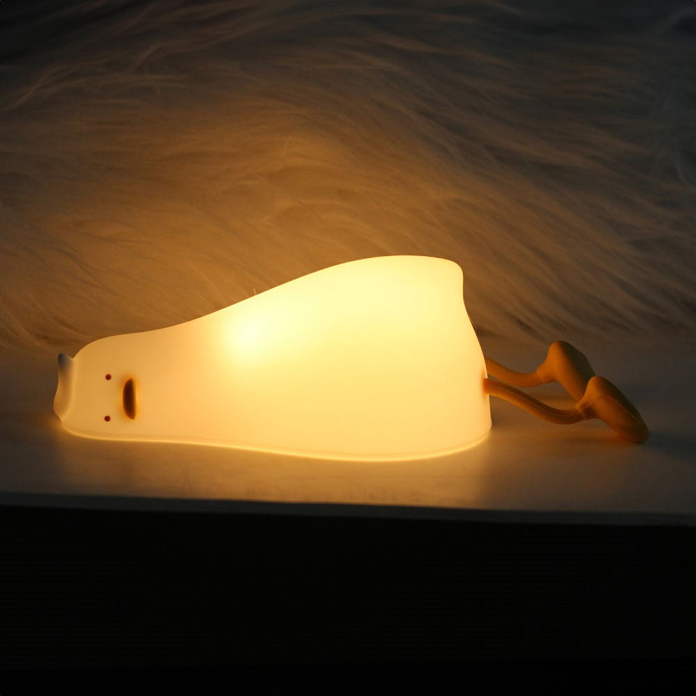 Forever Light Silikon Nattlys LED - Lazy Duck