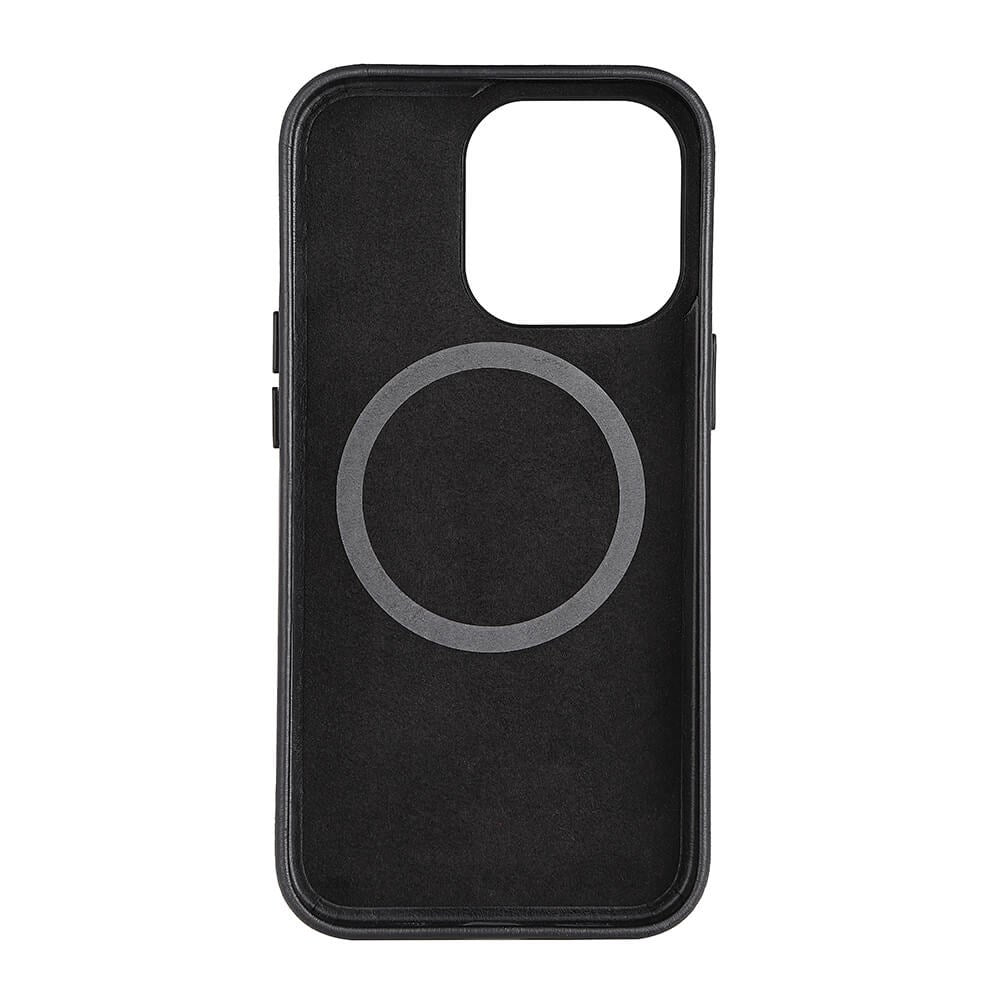 iPhone 13 GEAR Collection Magsafe ekte skinn bakdeksel - svart