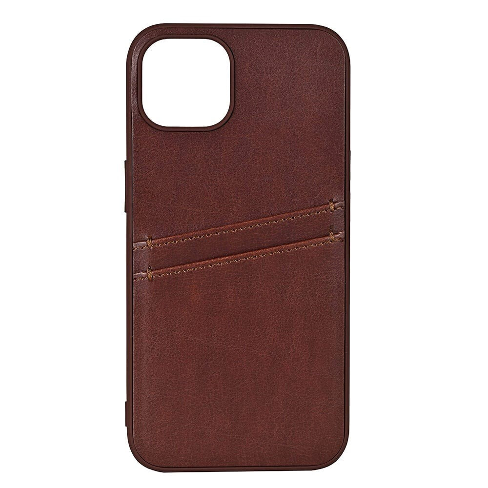 Buffalo iPhone 12 / 12 Pro Kunstlæder Bagside Cover m. Kortlomme - Brun