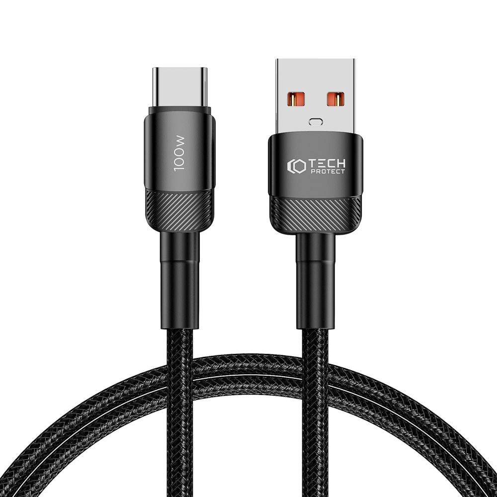 Tech-Protect Ultraboost Evo USB-A til USB-C-kabel 1000W/5A 1m - Svart