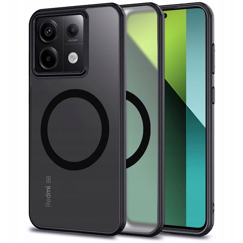 Xiaomi Redmi Note 13 Pro (5G) / Poco X6 Tech-Protect Magmat Bakdeksel - MagSafe-kompatibel - Matt svart