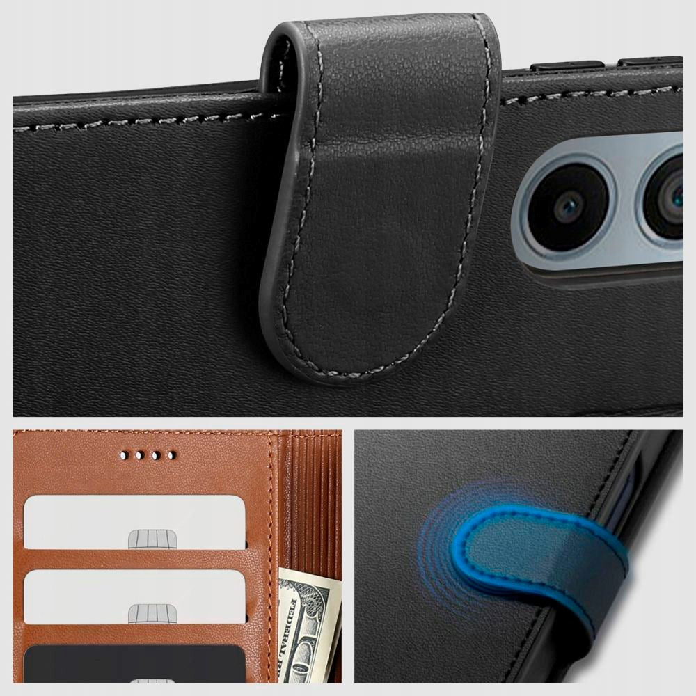 Xiaomi Redmi Note 13 Pro (4G) Tech-Protect Flip Wallet m. Lommebok - Svart