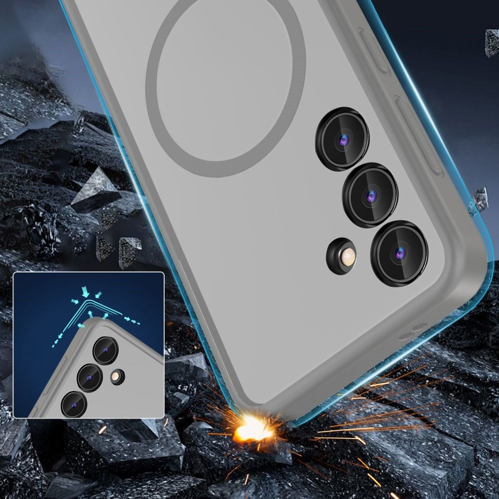 Samsung Galaxy S24+ (Plus) Tech-Protect Magmat Bagside Cover - MagSafe Kompatibel - Mat Titanium