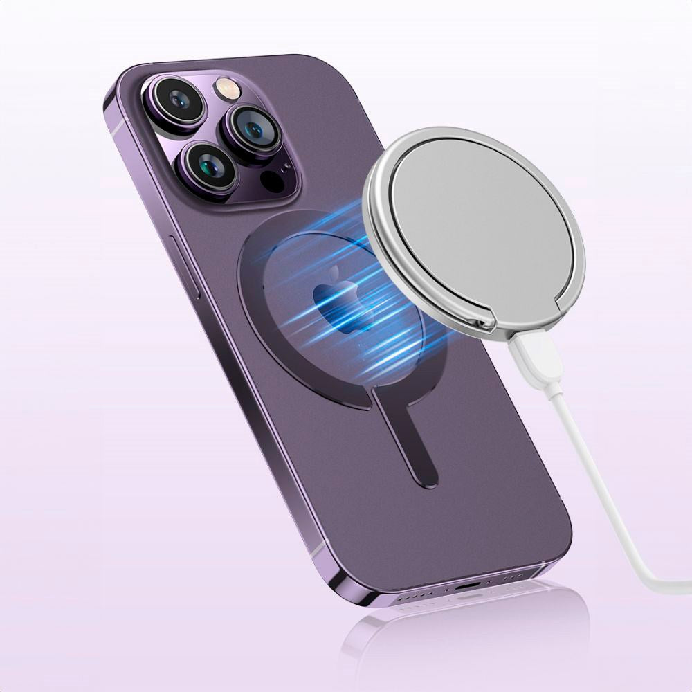 Tech-Protect magnetisk ring - MagSafe-kompatibel - 2 stk. - Svart / Sølv