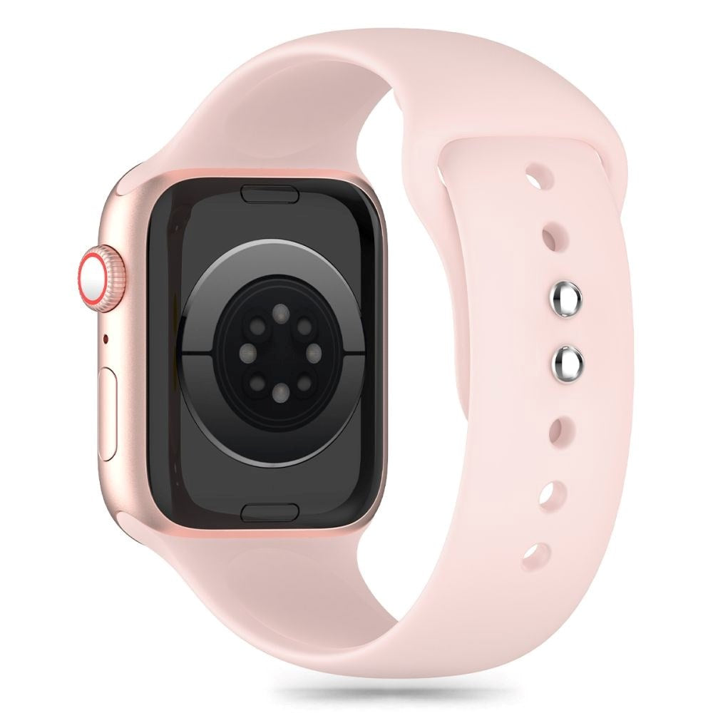 Apple Watch (38/40/SE/41/42 mm) Tech-Protect silikonstropp - lys rosa
