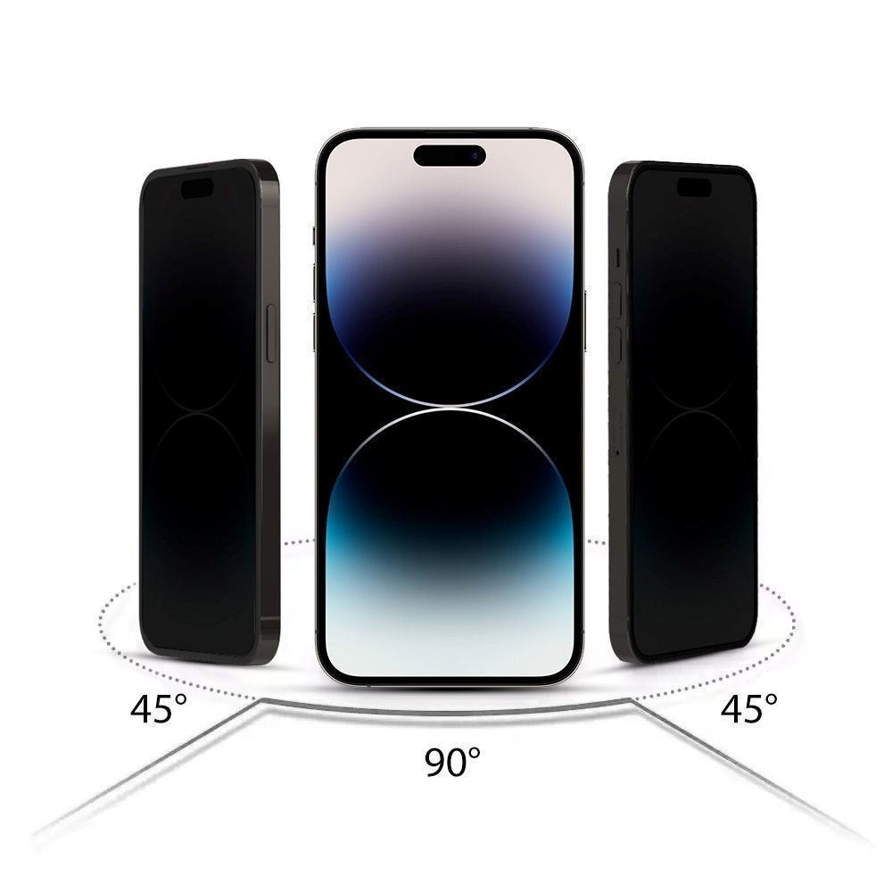 iPhone 16 Pro Hofi Glass Pro+ skjermbeskytter m. Personvern - Veskevennlig - 2-Pack - Black Edge