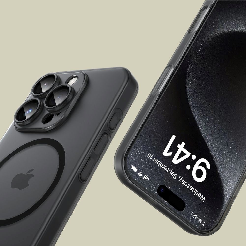 iPhone 16 Pro Max Tech-Protect Magslim Bakdeksel - MagSafe-kompatibelt - Matt Svart