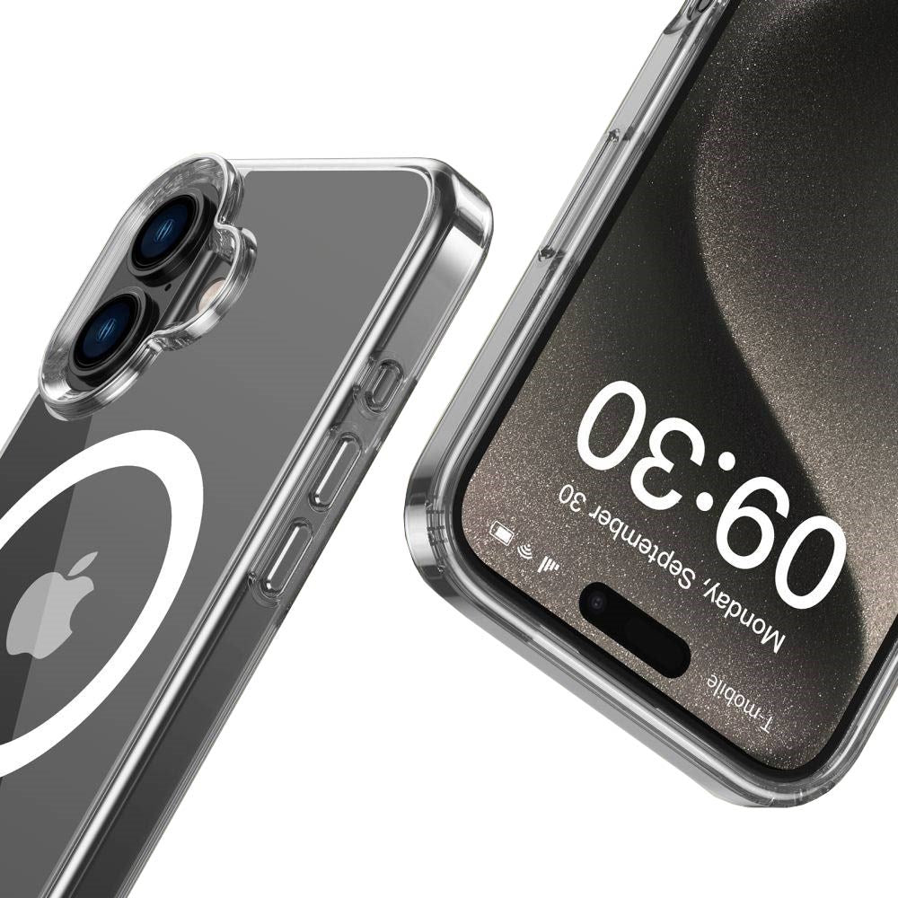 iPhone 16 Plus Tech-Protect Flexair Hybrid Bakdeksel - MagSafe-kompatibel - Gjennomsiktig