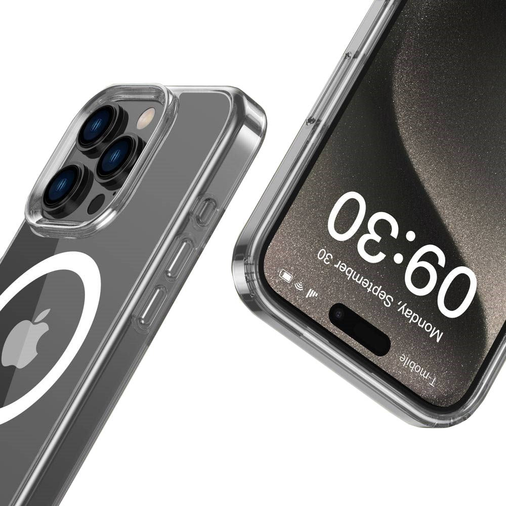 iPhone 16 Pro Tech-Protect Flexair Hybrid Bakdeksel - MagSafe-kompatibel - Gjennomsiktig