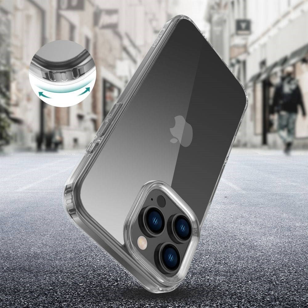 iPhone 16 Pro Max Tech-Protect Flexair Hybrid Bakdeksel - Gjennomsiktig