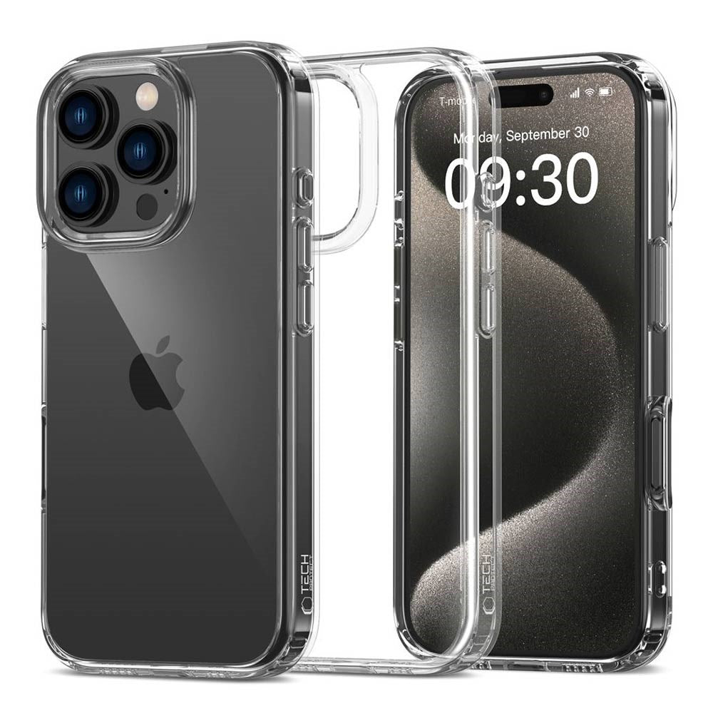 iPhone 16 Pro Max Tech-Protect Flexair Hybrid Bakdeksel - Gjennomsiktig