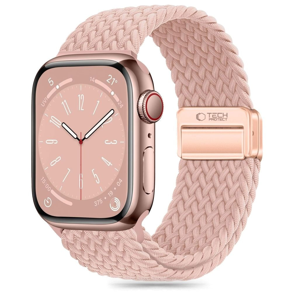 Apple Watch (38/40/SE/41/42 mm) Tech-Protect NylonMag-rem - rosa