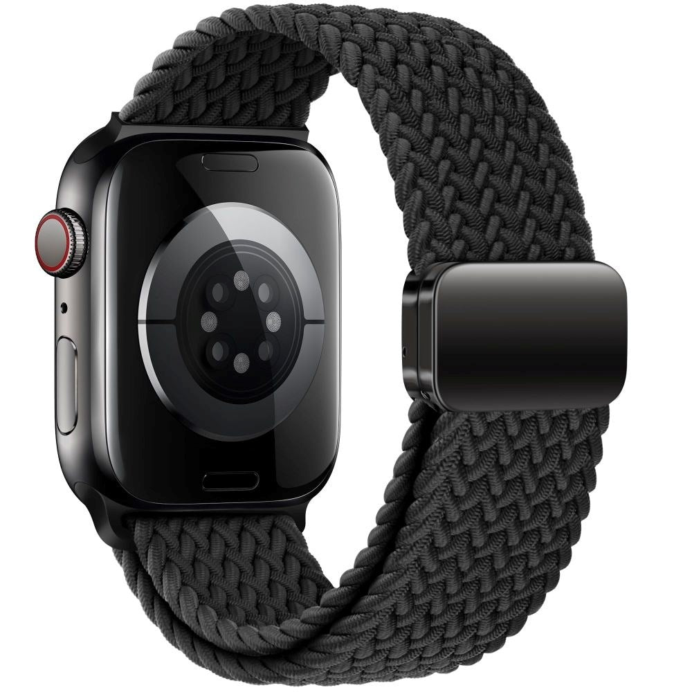 Apple Watch (38/40/SE/41/42 mm) Tech-Protect NylonMag-rem - svart