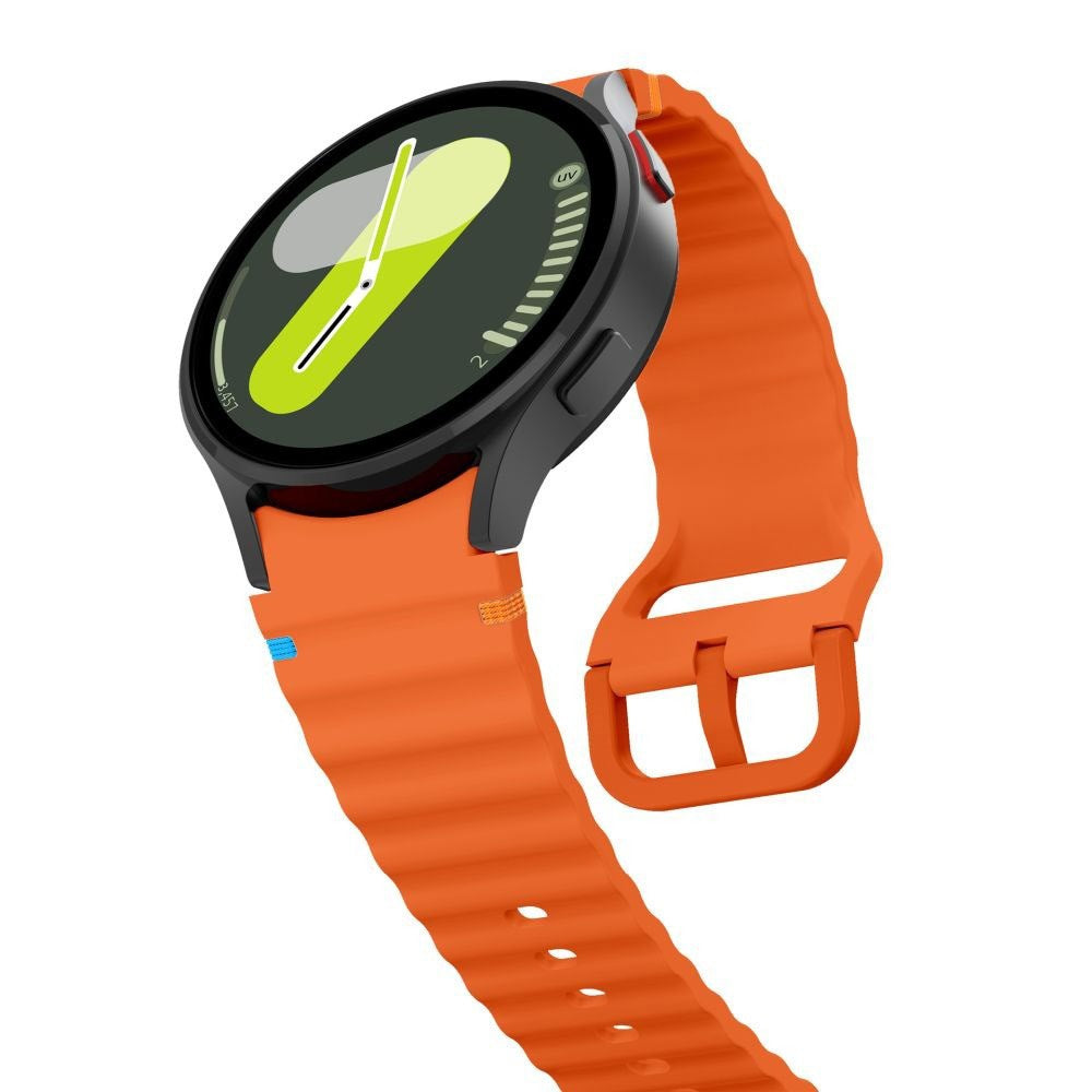 Samsung Galaxy Watch 4 / 5 / 6 / 7 / FE Tech-Protect silikon sportsrem - oransje
