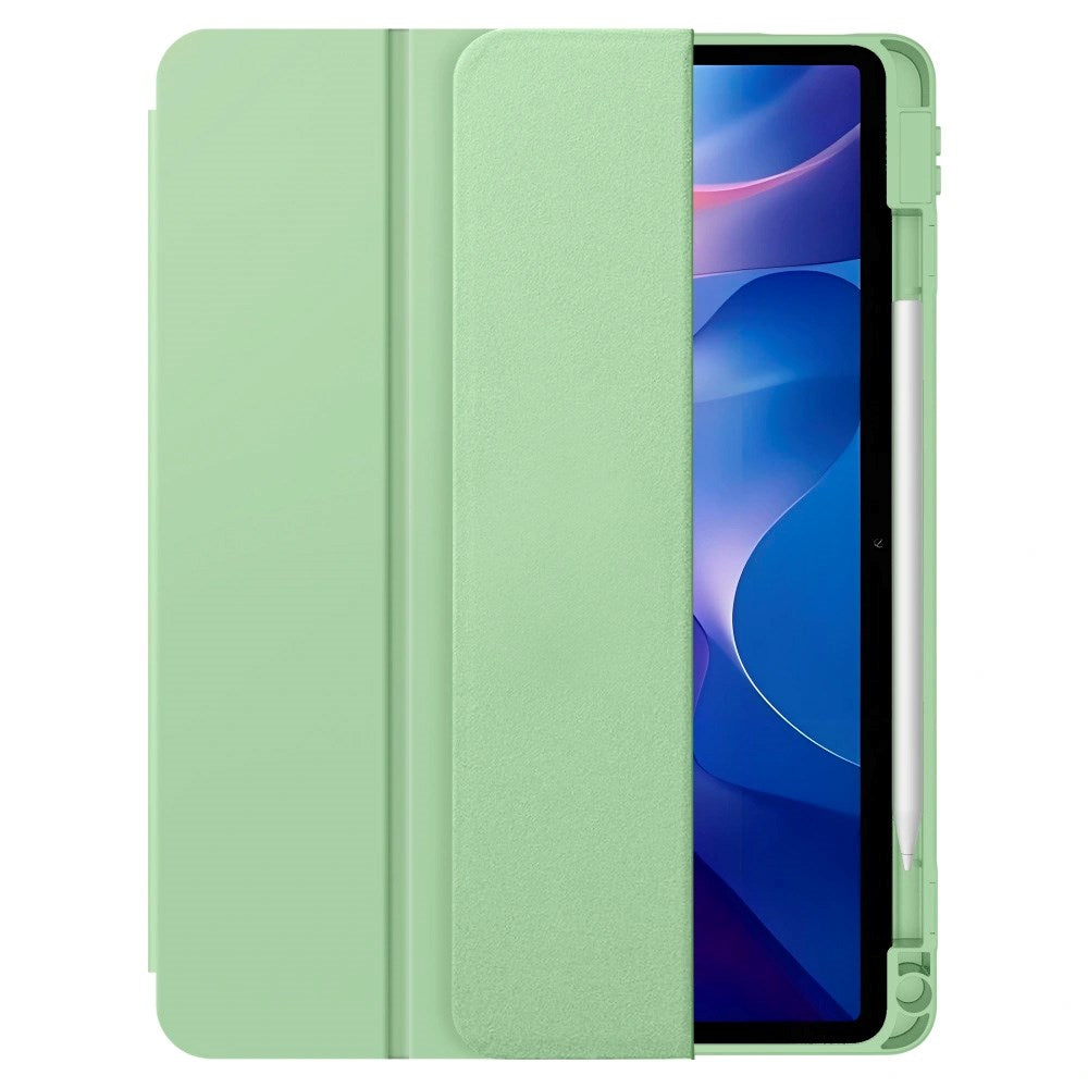 Tech-Protect - Xiaomi Redmi Pad 2 SmartCase Flip Cover m. Pen Holder - Grøn